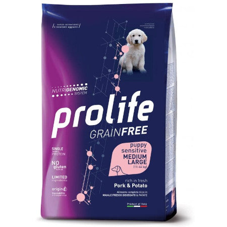 Prolife Puppy Grain Free Medium/Large Maiale&Patate 2,5kg Prolife Puppy Grain Free Medium/Large Maiale&Patate 2,5kg